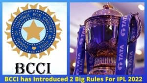 IPL 2022 Rule Change