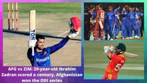 AFG vs ZIM: 20-year-old Ibrahim Zadran scored a century, Afghanistan won the ODI series