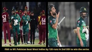 PAK vs WI Pakistan beat West Indies by 120 runs in 2nd ODI to win the series