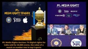 IPL Media Rights Auction TV-Digital rights for India sold for 44,000 crores, the value of a match at number two in top 5 sports