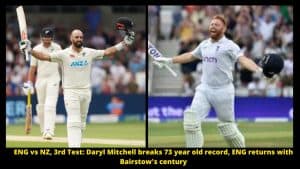 ENG vs NZ, 3rd Test Daryl Mitchell breaks 73 year old record, ENG returns with Bairstow's century