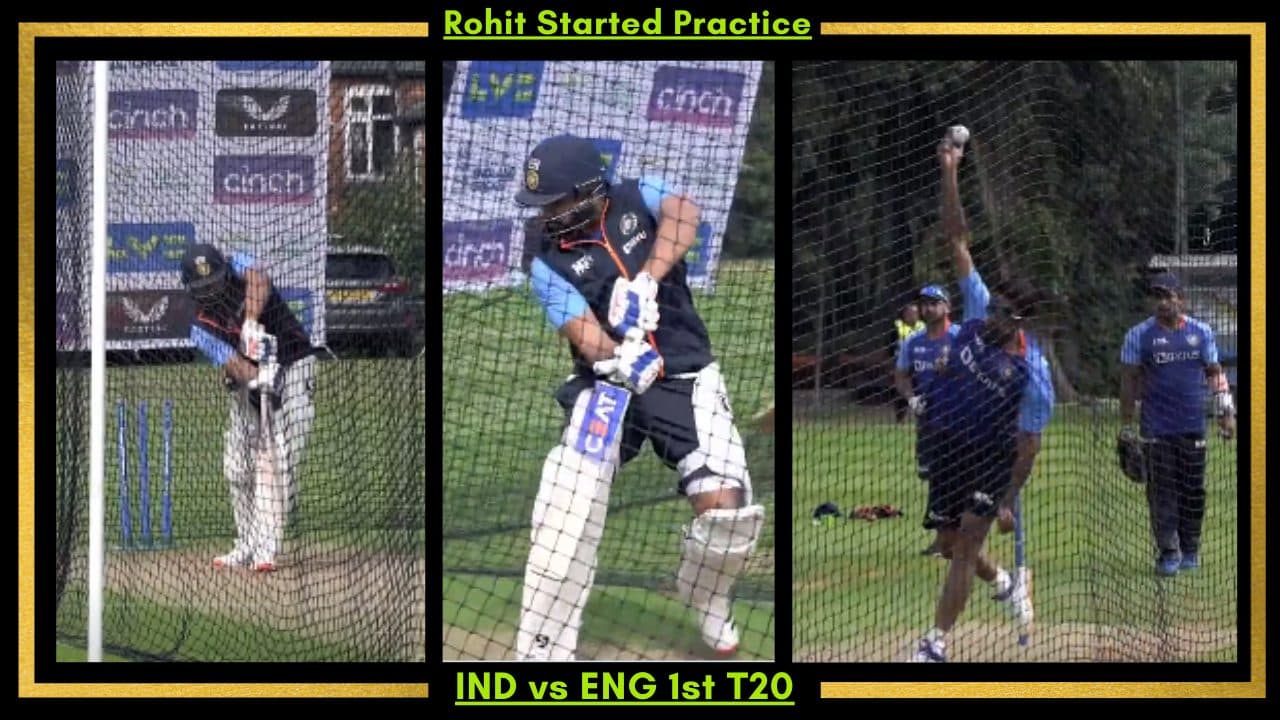 IND vs ENG: Captain Rohit Sharma Started Practice Before The First T20