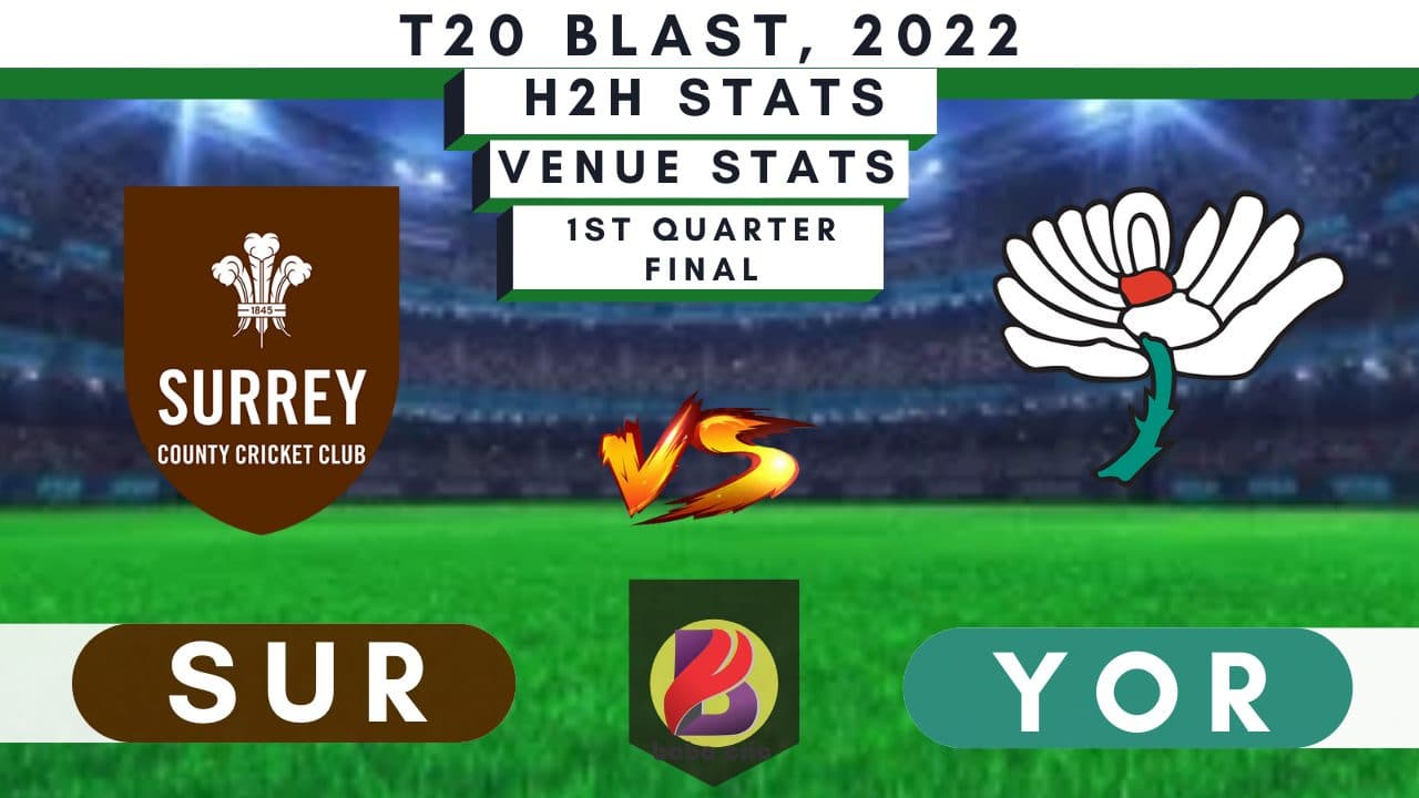 SUR vs YOR Dream11 Prediction Today With Playing XI, Pitch Report & Players Stats