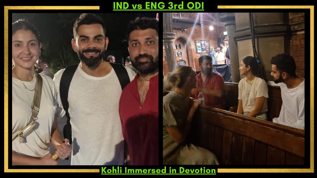 IND vs ENG 3rd ODI: Virat Kohli Immersed in Devotion Before The Third ODI Against England