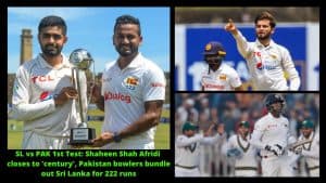 SL vs PAK 1st Test Shaheen Shah Afridi closes to 'century', Pakistan bowlers bundle out Sri Lanka for 222 runs