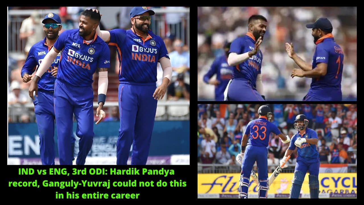 IND vs ENG, 3rd ODI: Hardik Pandya records, Ganguly-Yuvraj could not do this in his entire career