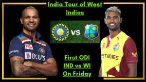 IND vs WI 1st ODI on Friday