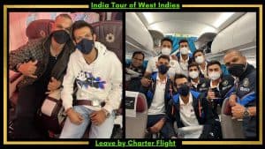 Team India Leave by Charter Flight