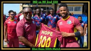 Shai Hope 100th Match