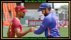 Nicholas warned Team India