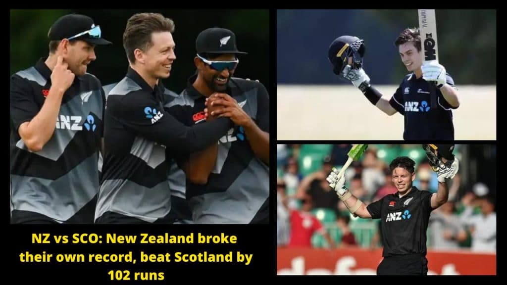 NZ vs SCO New Zealand broke their own record, beat Scotland by 102 runs