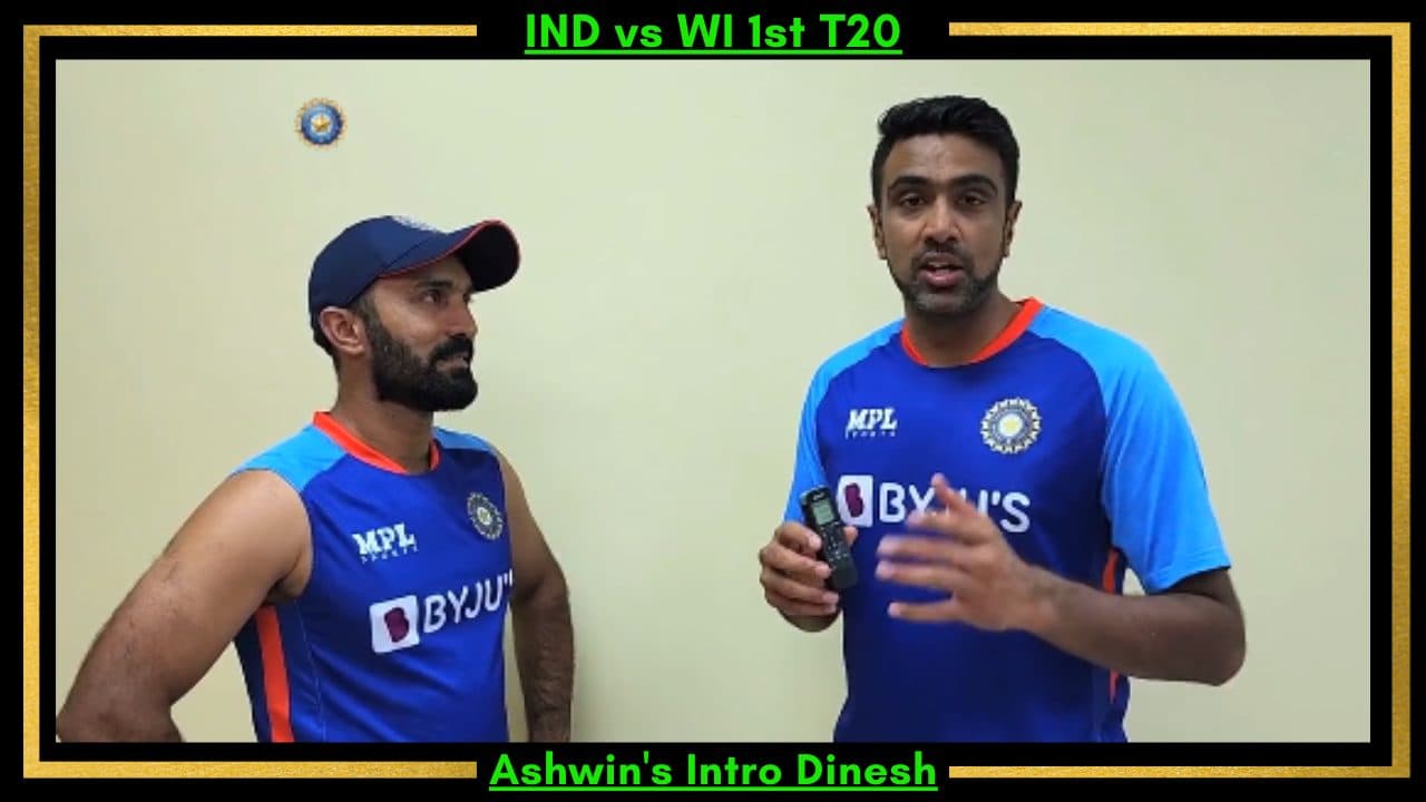 Dinesh Karthik was Completely Happy With Ashwin’s Intro During The Interview