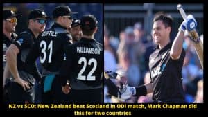 NZ vs SCO New Zealand beat Scotland in ODI match, Mark Chapman did this for two countries