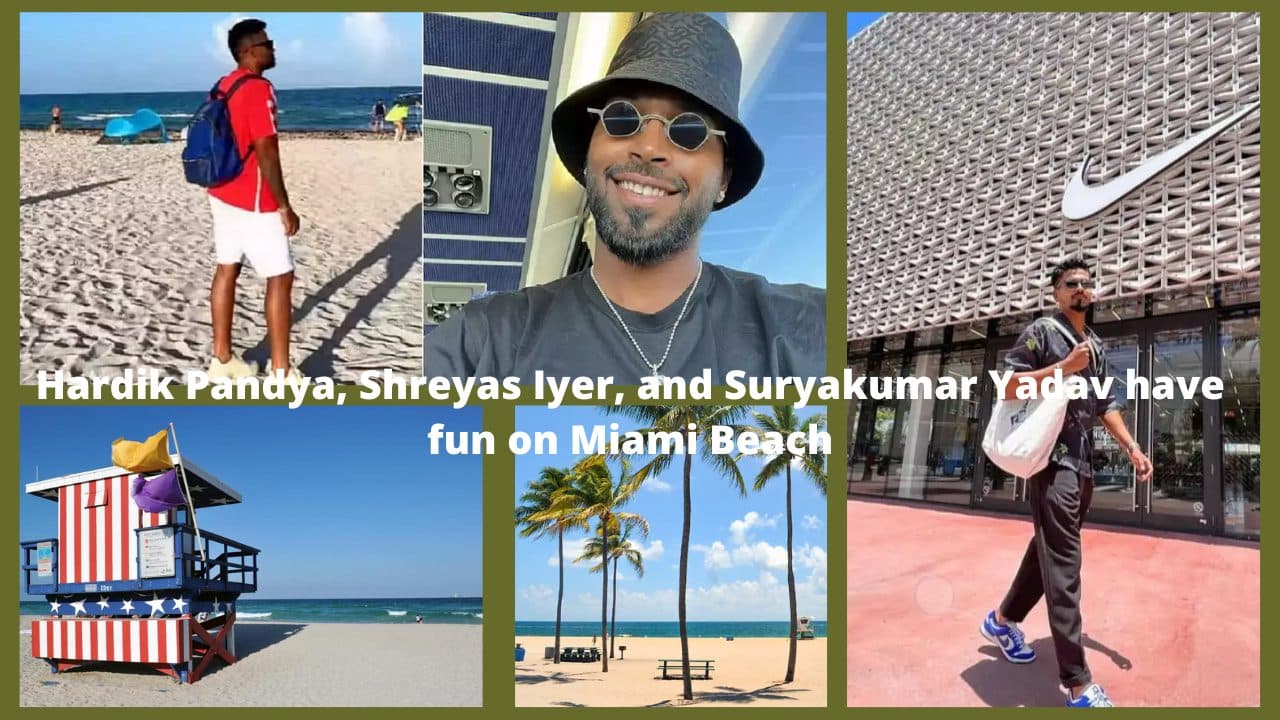 IND vs WI: Hardik Pandya, Shreyas Iyer, and Suryakumar Yadav have fun on Miami Beach