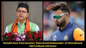Rishabh Pant Pant becomes 'State Brand Ambassador' of Uttarakhand, CM P.S.Dhami will honor