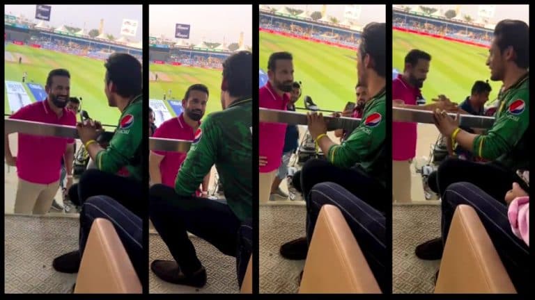 IND vs PAK Irfan with Moimn video Viral
