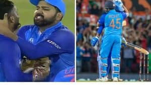 IND vs AUS: Rohit had caught Dinesh's neck earlier, now won the hearts of the fans by hugging!