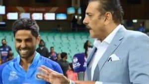 T20 World Cup 2022 Suryakumar Yadav's face blossomed after hearing his praise from Ravi Shastri, watch video