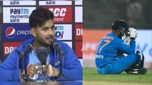 IND vs NZ Rishabh Pant was seen hiding his poor performance like this