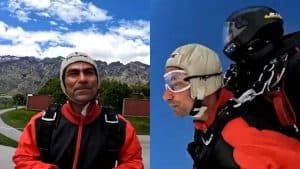 Mohammad Kaif dives for first time from a height of 10,000 feet, watch video