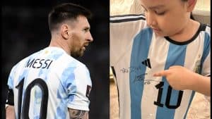 Dhoni Daughter Ziva Autograph Messi