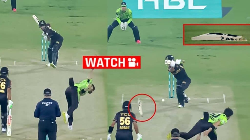 Shaheen Afridi first broke the bat and then threw the balls