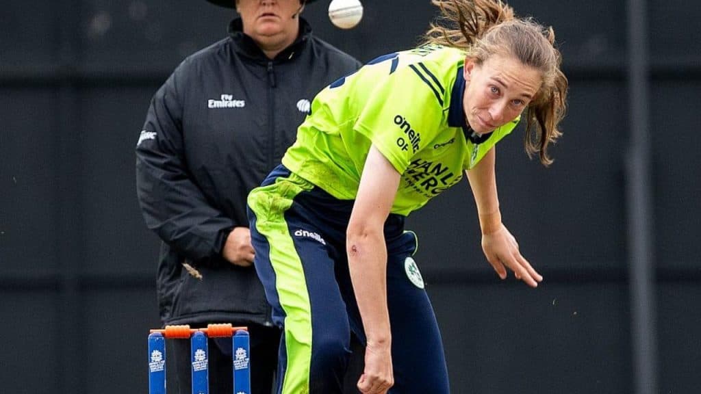 Orla Prendergast recognized in Team of Tournament at the Women's T20 World Cup