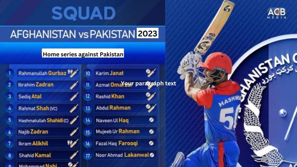 Cricket Afghanistan: ACB Name Squad for Home Series against Pakistan