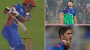 PAK vs AFG: Afghan batsman injured by Ihsanullah's dangerous bouncer, Najibullah retired hurt after being soaked in blood