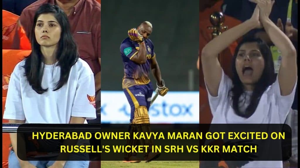 SRH Kavya Excited Russell's Wicket