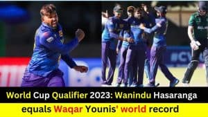 World Cup Qualifier 2023: Wanindu Hasaranga equals Waqar Younis' world record