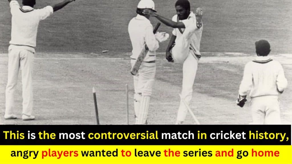 This is the most controversial match in cricket history, angry players wanted to leave the series and go home