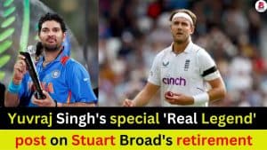 Yuvraj Singh's special 'Real Legend' post on Stuart Broad's retirement