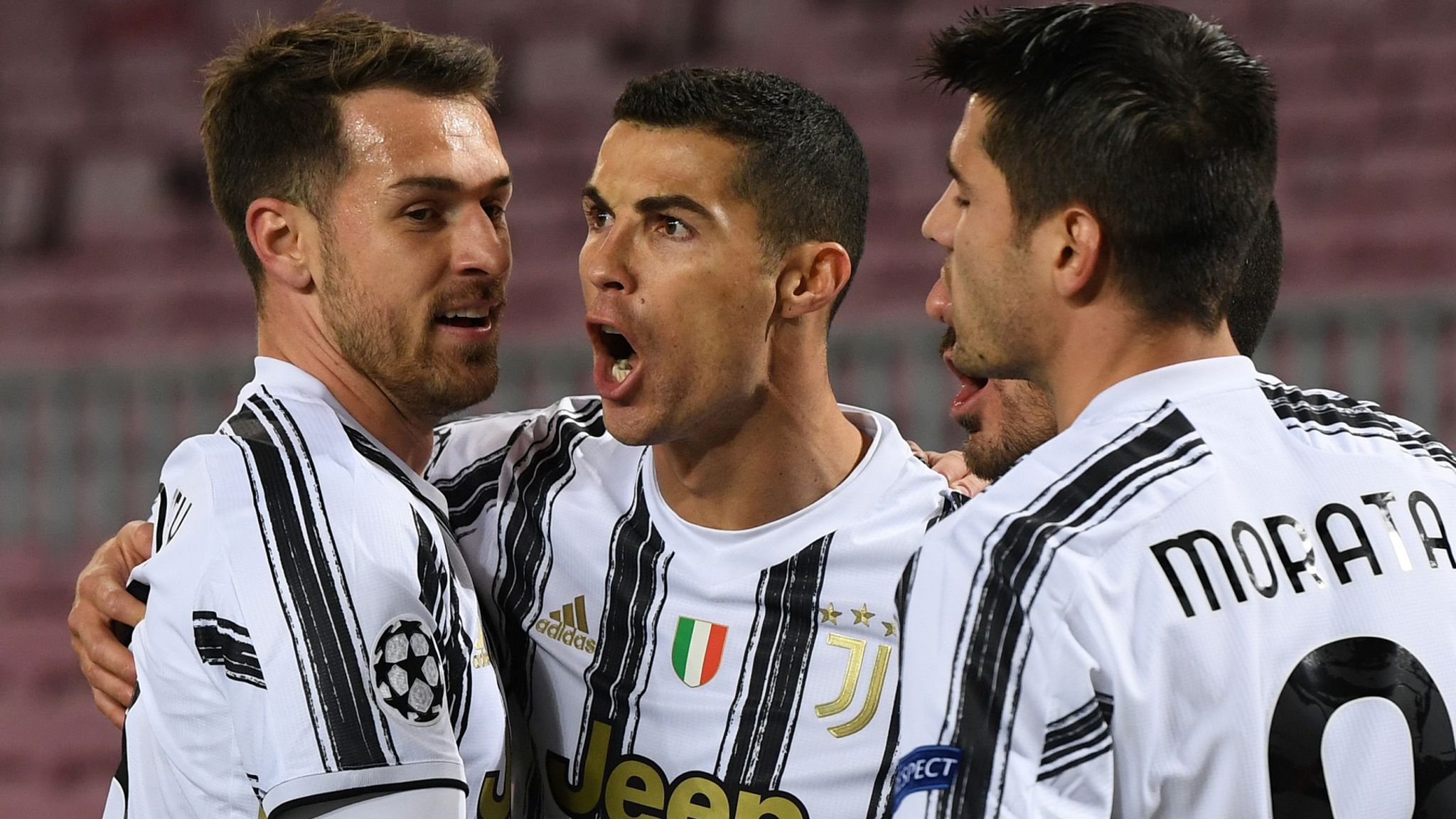Juventus beats Barcelona 3-0 to seal top spot in group, Cristiano Ronaldo scores double